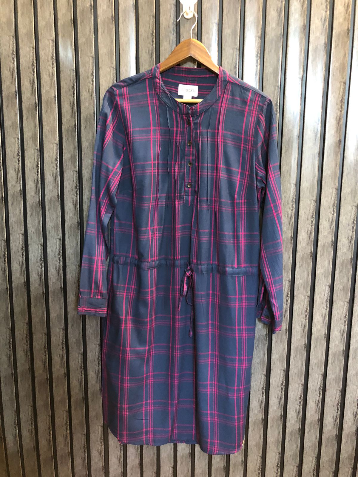 Chest 18  Lenght 40  Fabric linen Trendy Women's Long Tops