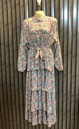 Chest 21  Lenght 50  Fabric silk Western Branded Women's Maxi Dresses Collection