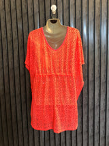 Chest 20  Lenght 30  Fabric net Western Women's Casual Mini Dress