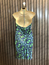 Chest 19  Lenght 34  Fabric silk Modern Western Fashion Mini Dress