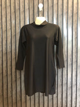 Chest 19  Lenght 29  Fabric silk jersey Elegant Western Casual Mini Dress