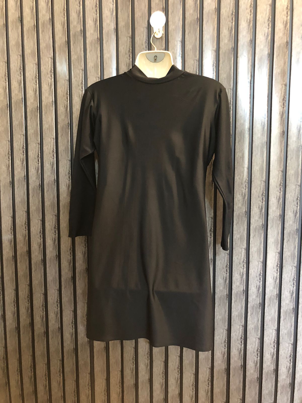 Chest 19  Lenght 29  Fabric silk jersey Elegant Western Casual Mini Dress