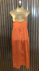 Chest small  Lenght 46  Fabric silk Western Casual Maxi Dress