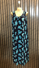 Chest 22  Lenght 49  Fabric silk jersey  Women's Fashion Maxi Dress