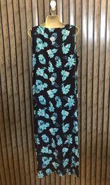 Chest 22  Lenght 49  Fabric silk jersey  Women's Fashion Maxi Dress