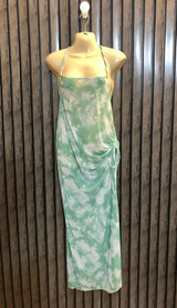 Chest small  Lenght 51  Fabric net Designer Maxi Dress