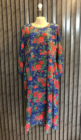 Chest 18  Lenght 46  Fabric silk Luxury Maxi Dress