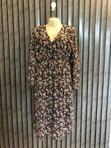 Chest 18  Lenght 41  Fabric chiffon Women's Long Dress