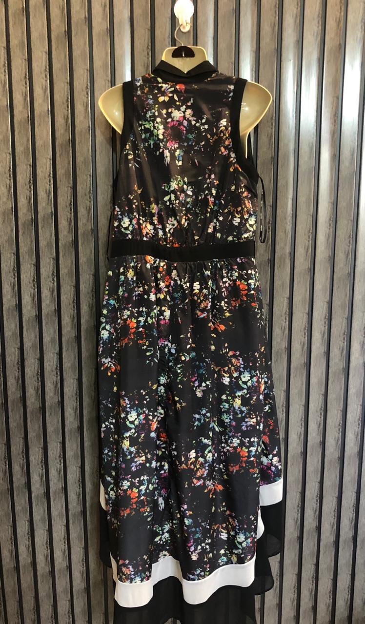 Chest 20  Lenght 44 to 54  Fabric silk Western Chic Dress
