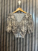 Chest 19  Lenght 16  Fabric silk jersey  Branded Ladies Crop Top Collection