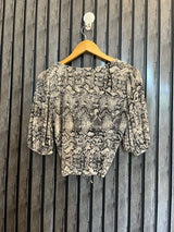 Chest 19  Lenght 16  Fabric silk jersey  Branded Ladies Crop Top Collection