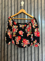 Chest 20  Lenght 14  Fabric linen Western Style Crop Top for Girls