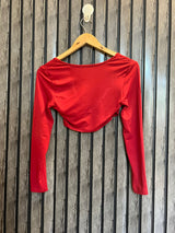 Chest 17  Lenght 10  Fabric silk jersey Women's Fashion Crop Top