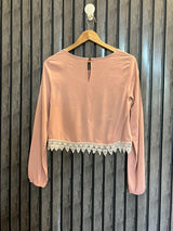 Chest 18  Lenght 17  Fabric linen Modern Western Crop Top Collection