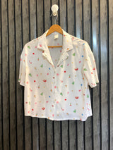 Chest 18  Lenght 19  Fabric cotton silk Everyday Fashion Crop Top