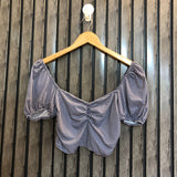 Chest small  Lenght 10  Fabric silk jersey Premium Ladies Crop Collection
