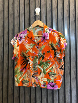 Chest 20  Lenght 20  Fabric linen Western Inspired Crop Top