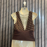 Chest midium  Lenght 16  Fabric chiffon and jersey Premium Casual Crop Top