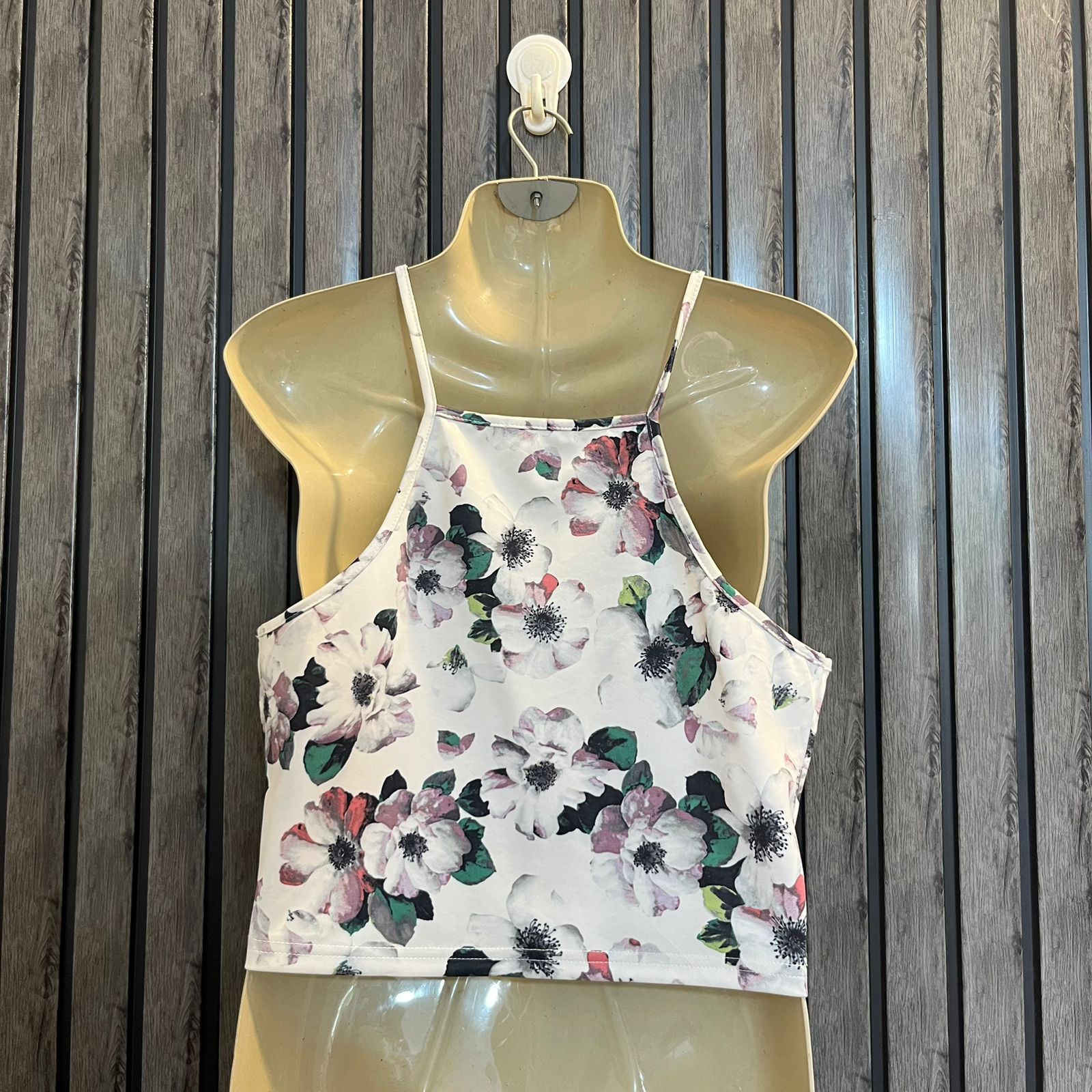 Chest 20  Lenght 17  Fabric silk jersey Women's Minimalist Crop Top