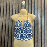 Chest midium  Lenght 16  Fabric silk jersey Designer Streetwear Crop Top