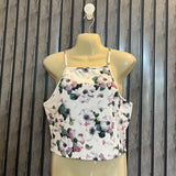 Chest 20  Lenght 17  Fabric silk jersey Women's Minimalist Crop Top