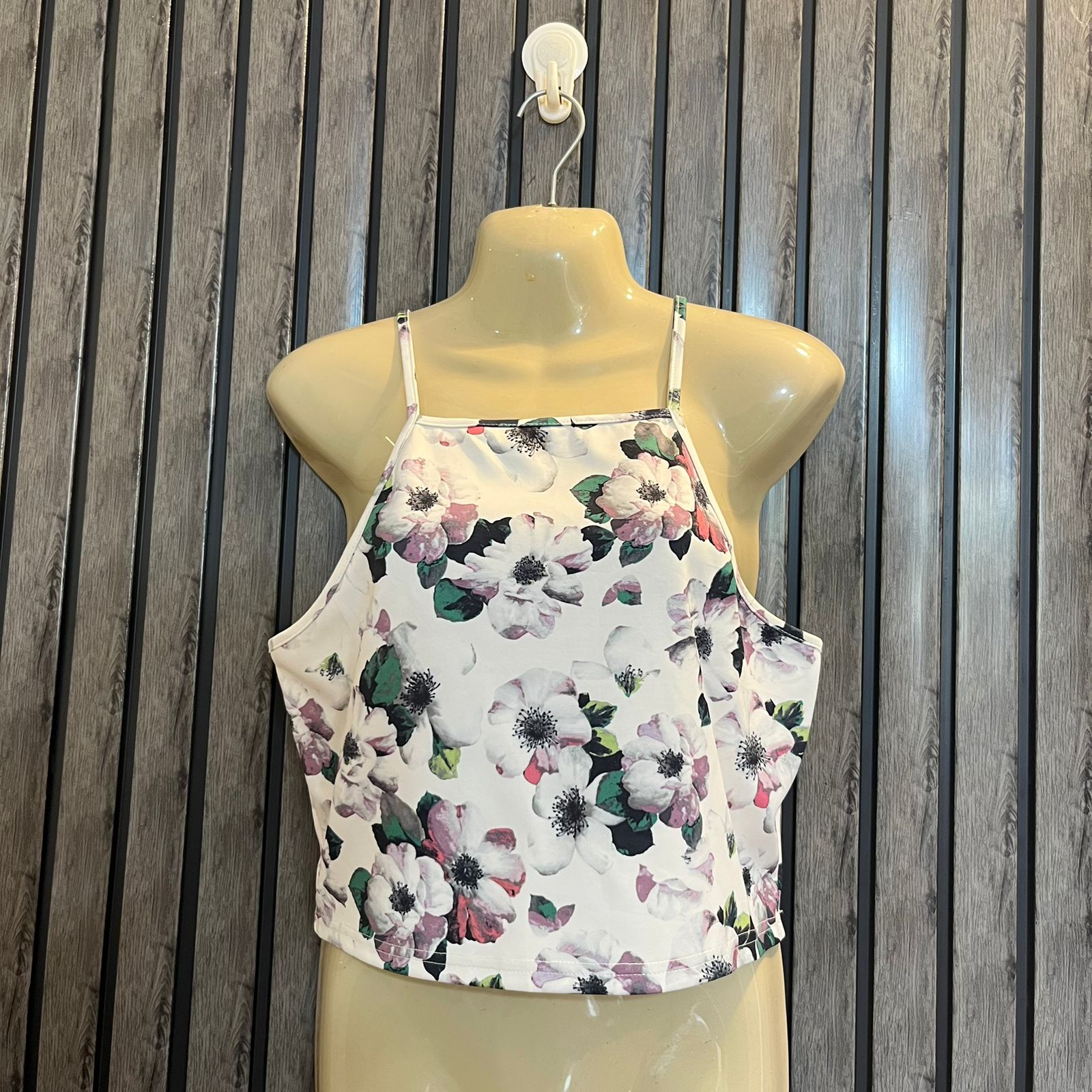 Chest 20  Lenght 17  Fabric silk jersey Women's Minimalist Crop Top