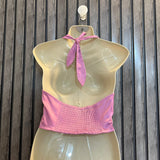 Chest midium  Lenght 14  Fabric silk  Branded Ladies Fashion Crop Top