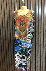 Chest 26  baggy style  Lenght 46  Fabric Silk jersey Latest Branded Maxi Dresses