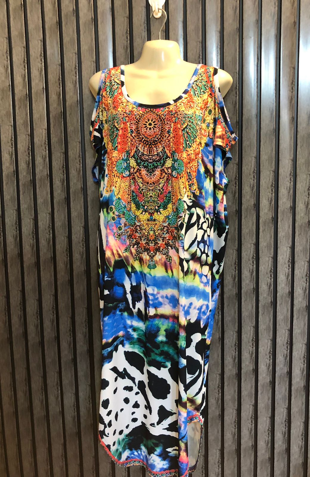Chest 26  baggy style  Lenght 46  Fabric Silk jersey Latest Branded Maxi Dresses