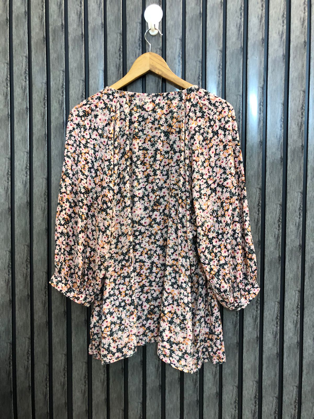 Chest 23  Lenght 25  Fabric linen Trendy Women's Western Long Sleeve Top