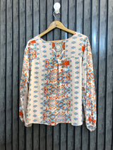 Chest 23  Lenght 22  Fabric linen Premium Western Wear Full Sleeve Top