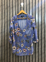 Chest 21  Lenght 25 To 27  Fabric Linen Women's Western Style Casual Top