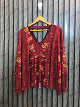Chest 18  Lenght 24  Fabric Linen Premium Designer Full Sleeve Top