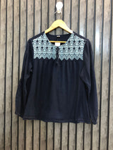 Chest 20  Lenght 23  Fabric Cotton Women's Fashionable Everyday Top