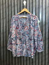 Chest 22  Lenght 27  Fabric Linen Premium Long Sleeve Western Top for Women