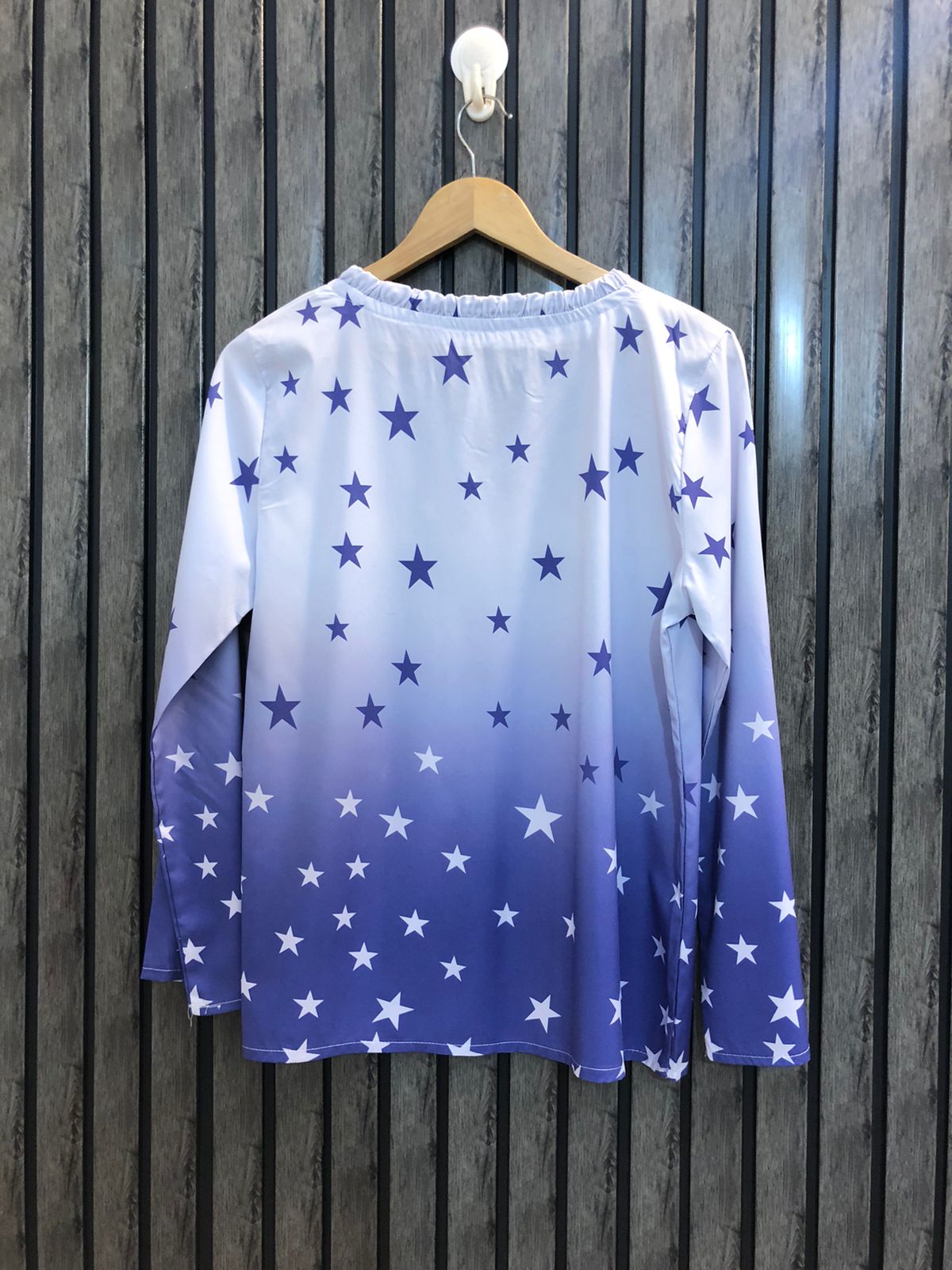 Chest 18  Length 24  Fabric Silk Elegant Women's Long Sleeve Tops