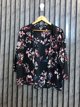 Chest Small  Length 22 To 24  Fabric Chiffon Women's Contemporary Shrug