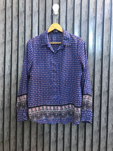 Chest 18  Length 24  Fabric Chiffon Branded Long Sleeve Tops for Women