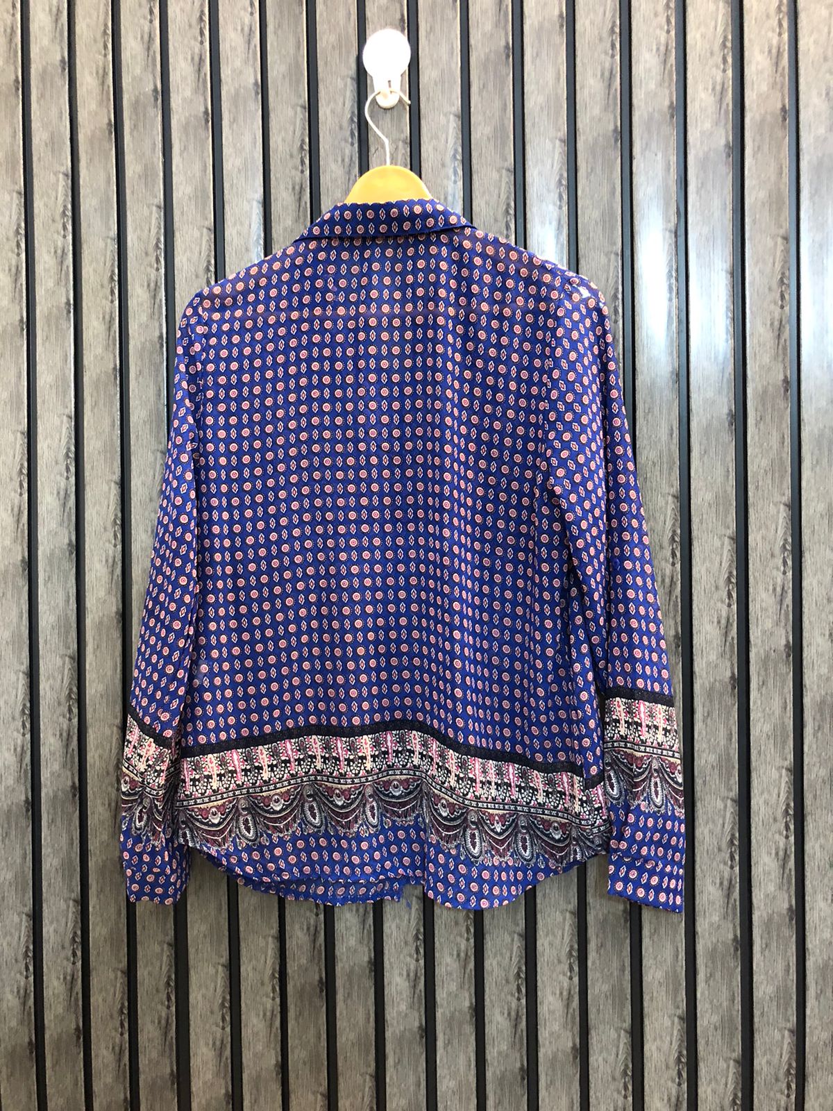 Chest 18  Length 24  Fabric Chiffon Branded Long Sleeve Tops for Women