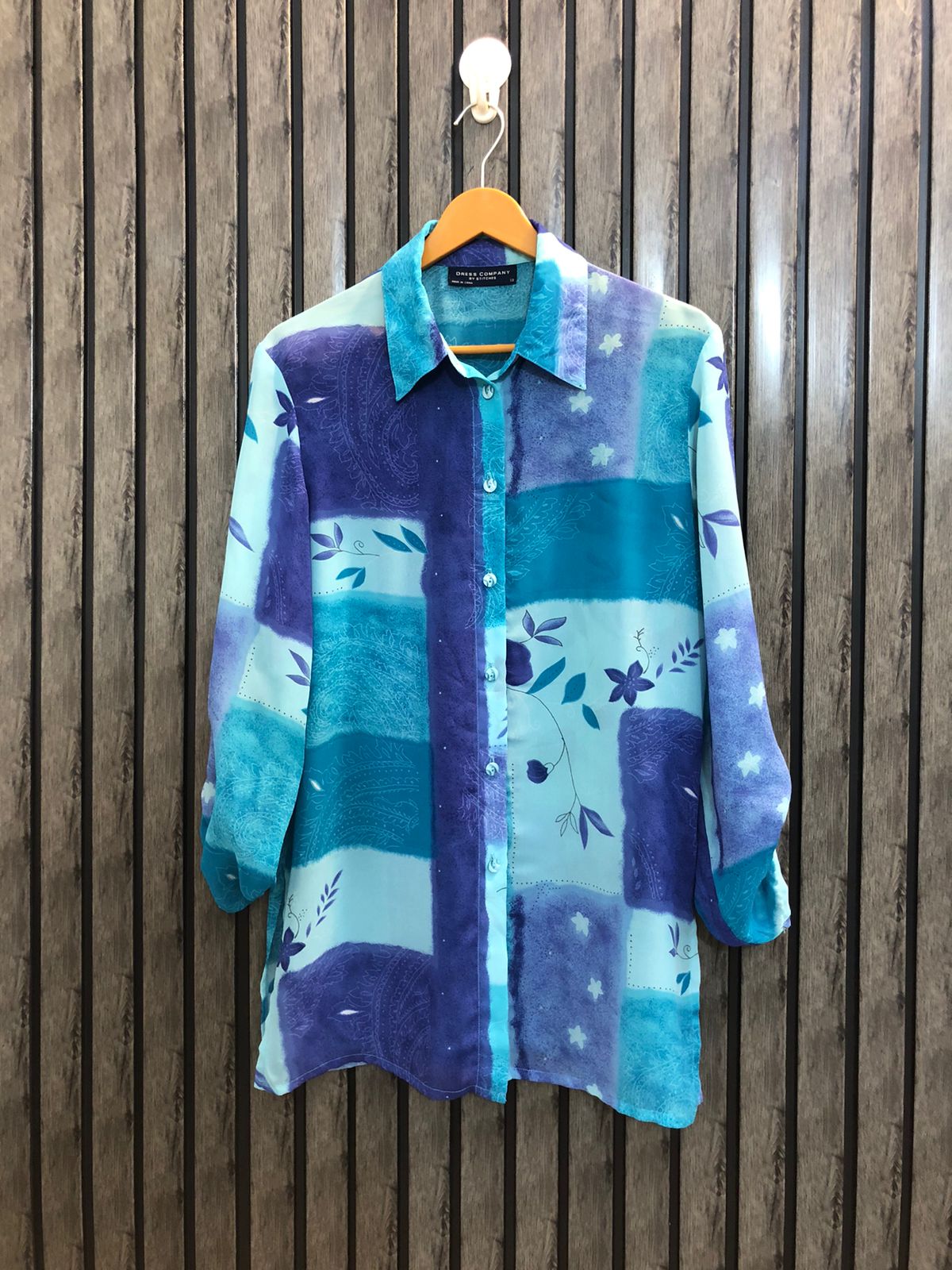 Chest 19  Length 28  Fabric Chiffon Full Sleeves Fashion Tops for Women