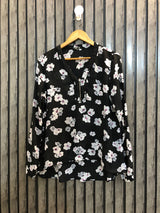 Chest 18  Length 22 To 27  Fabric Chiffon Women's Everyday Full Sleeves Tops