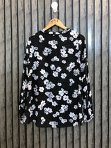 Chest 18  Length 22 To 27  Fabric Chiffon Women's Everyday Full Sleeves Tops