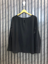 Chest 22  Length 24  Fabric Chiffon Designer Women's Full Sleeves Tops
