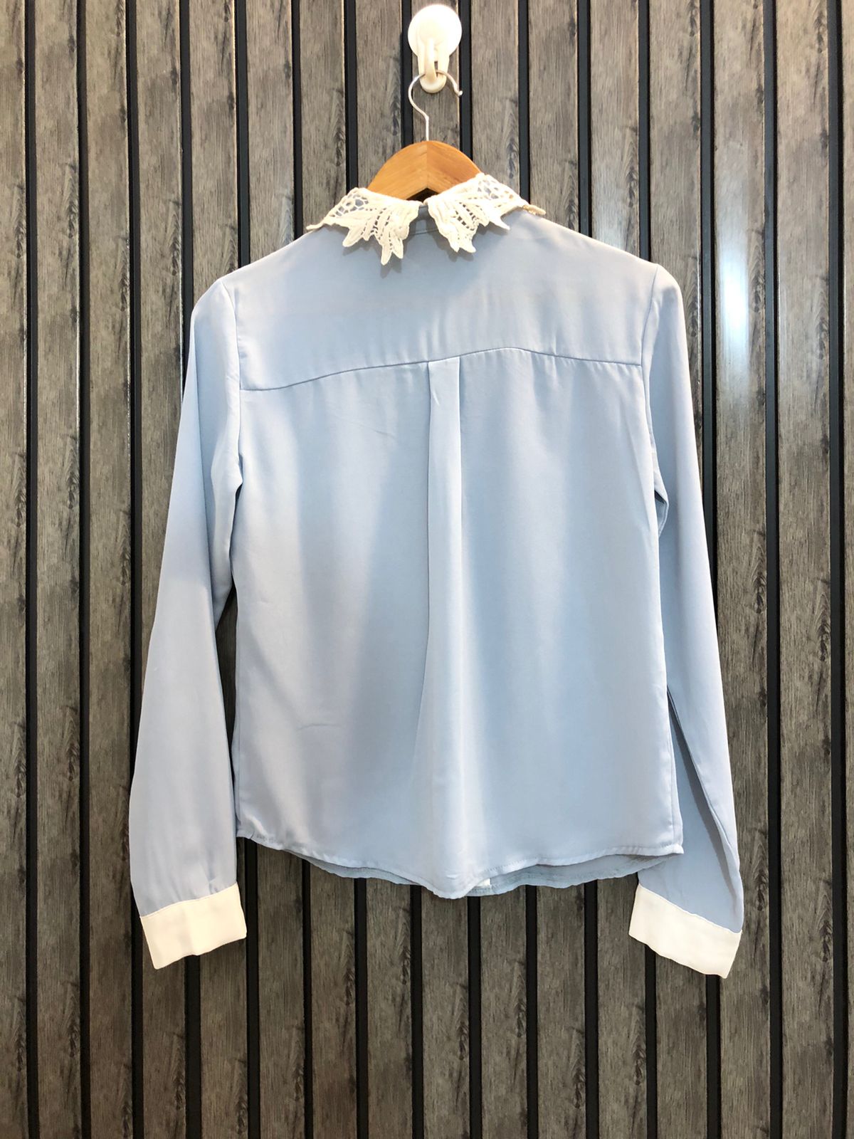 Chest 17  Length 22  Fabric Chiffon Modern Full Sleeves Tops for Women