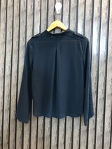Chest 17  Length 22  Fabric Chiffon Women's Fashion Full Sleeves Tops