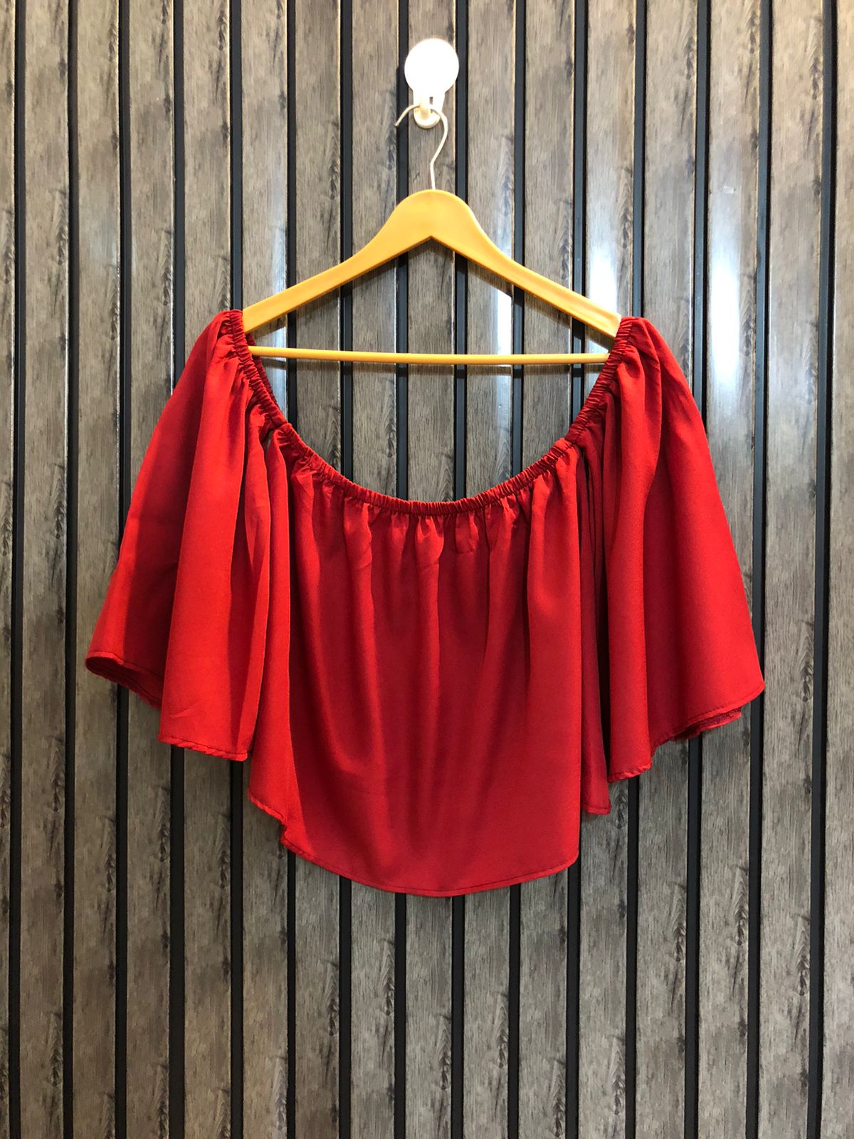 Chest small  Lenght 15  Fabric silk Stylish Branded Crop Top for Women
