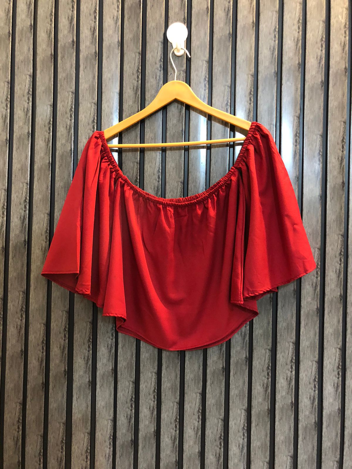 Chest small  Lenght 15  Fabric silk Stylish Branded Crop Top for Women