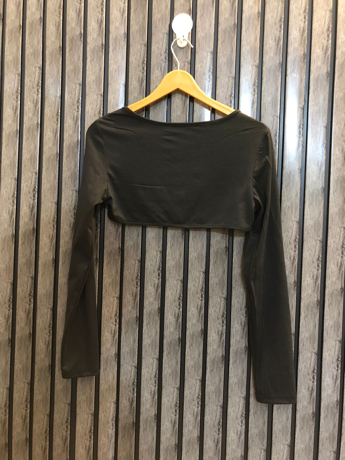 Chest small  Lenght 9  Fabric silk jersey Women's Designer Crop Top