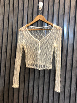 Chest 18  Lenght 15  Fabric net Fashionable Branded Crop Top for Women