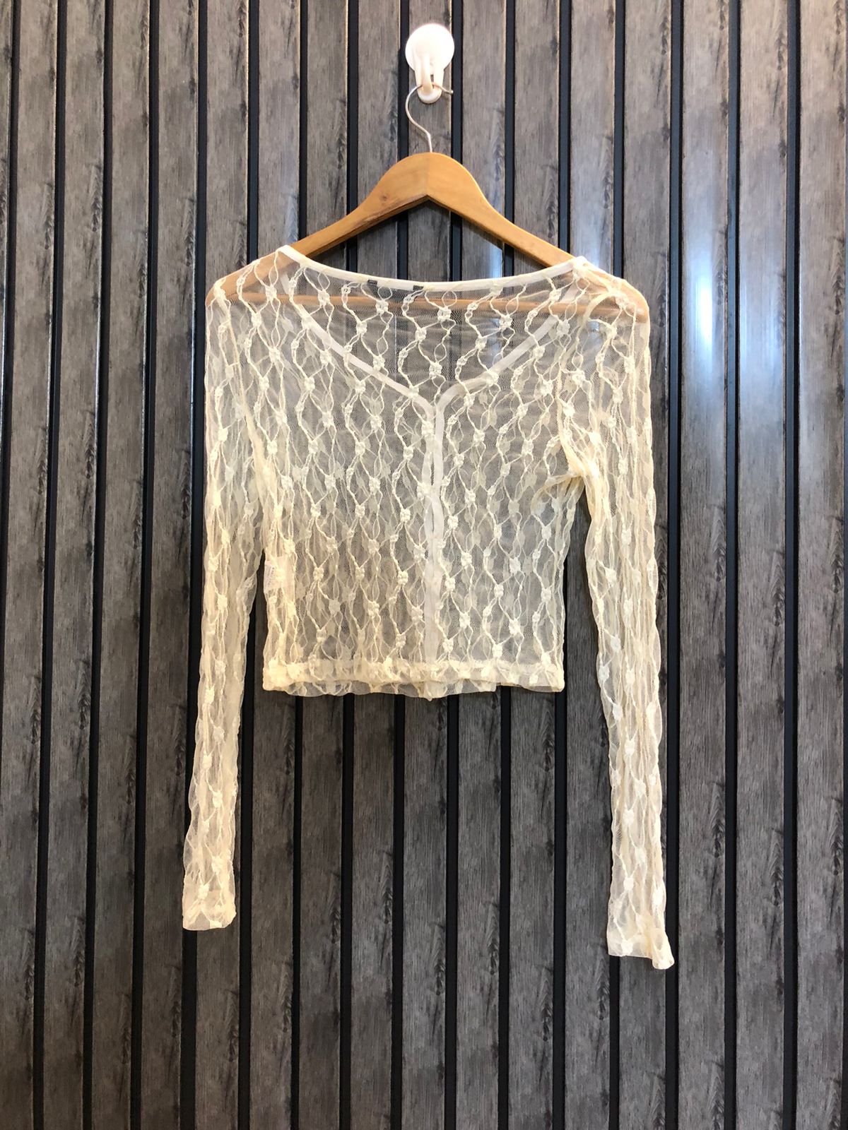 Chest 18  Lenght 15  Fabric net Fashionable Branded Crop Top for Women